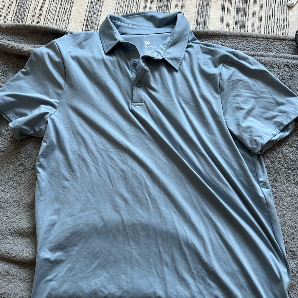 all in motion Men's Polo Shirt in Light Blue